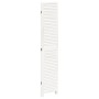 Biombo separador de 4 paneles madera maciza Paulownia blanco de , Divisores de ambientes - Ref: Foro24-358835, Precio: 120,76...