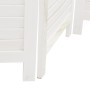 Biombo separador de 4 paneles madera maciza Paulownia blanco de , Divisores de ambientes - Ref: Foro24-358835, Precio: 120,76...