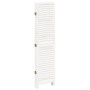 Biombo separador de 5 paneles madera maciza Paulownia blanco de , Divisores de ambientes - Ref: Foro24-358837, Precio: 126,22...