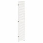 Biombo separador de 5 paneles madera maciza Paulownia blanco de , Divisores de ambientes - Ref: Foro24-358840, Precio: 179,77...