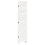 Biombo separador de 6 paneles madera maciza Paulownia blanco de , Divisores de ambientes - Ref: Foro24-358842, Precio: 186,39...