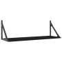 Estantes de pared 2 uds madera ingeniería negro 80x25x25,5 cm de , Estantes y estanterías - Ref: Foro24-836338, Precio: 44,17...