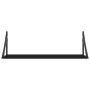 Estantes de pared 2 uds madera ingeniería negro 80x25x25,5 cm de , Estantes y estanterías - Ref: Foro24-836338, Precio: 44,17...