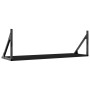 Estantes de pared 2 uds madera ingeniería negro 80x25x25,5 cm de , Estantes y estanterías - Ref: Foro24-836338, Precio: 44,17...