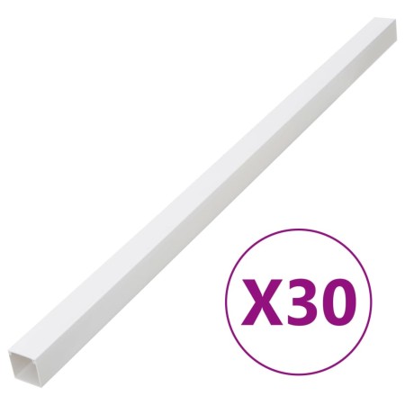 Canaletas para cables PVC 33x33 mm 30 m de , Cableado - Ref: Foro24-155931, Precio: 42,98 €, Descuento: %