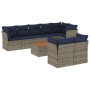Set de sofás de jardín 9 pzas con cojines ratán sintético gris de , Conjuntos de jardín - Ref: Foro24-3256068, Precio: 684,99...