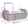 Set sofás de jardín 6 piezas y cojines ratán sintético marrón de , Sofás modulares de exterior - Ref: Foro24-3221782, Precio:...