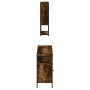 Set de muebles baño 3 pzas madera contrachapada roble ahumado de , Muebles de baño - Ref: Foro24-3214667, Precio: 153,91 €, D...