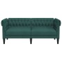 Sofá Chesterfield de 2 plazas tela verde oscuro de , Sofás - Ref: Foro24-372551, Precio: 321,73 €, Descuento: %