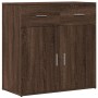 Aparador de madera de ingeniería marrón roble 79x38x80 cm de , Aparadores - Ref: Foro24-840526, Precio: 106,01 €, Descuento: %