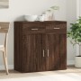 Aparador de madera de ingeniería marrón roble 79x38x80 cm de , Aparadores - Ref: Foro24-840526, Precio: 106,01 €, Descuento: %