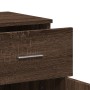 Aparador de madera de ingeniería marrón roble 79x38x80 cm de , Aparadores - Ref: Foro24-840526, Precio: 106,01 €, Descuento: %