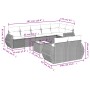 Set de sofás de jardín 9 pzas y cojines ratán sintético marrón de , Sofás modulares de exterior - Ref: Foro24-3221632, Precio...