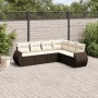 Set sofás de jardín 6 piezas y cojines ratán sintético marrón de , Conjuntos de jardín - Ref: Foro24-3221412, Precio: 434,77 ...