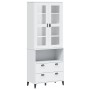 Aparador alto VIKEN madera maciza de pino blanco 80x40x200 cm de , Aparadores - Ref: Foro24-3207141, Precio: 330,79 €, Descue...