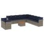 Set sofás de jardín con cojines 12 piezas ratán sintético gris de , Conjuntos de jardín - Ref: Foro24-3256061, Precio: 873,28...