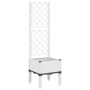 Jardinera con enrejado PP blanco 40x40x142 cm de , Maceteros y jardineras - Ref: Foro24-367919, Precio: 57,09 €, Descuento: %