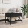 Mesa de centro madera de ingeniería y metal negro 70x50x50 cm de , Mesas de centro - Ref: Foro24-845351, Precio: 78,21 €, Des...