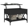 Mesa de centro madera de ingeniería y metal negro 70x50x50 cm de , Mesas de centro - Ref: Foro24-845351, Precio: 78,21 €, Des...