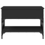 Mesa de centro madera de ingeniería y metal negro 70x50x50 cm de , Mesas de centro - Ref: Foro24-845351, Precio: 78,21 €, Des...