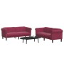 Juego de sofás 2 piezas terciopelo rojo tinto de , Sofás - Ref: Foro24-3209223, Precio: 509,03 €, Descuento: %
