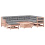 Juego de muebles jardín 8 pzas y cojines madera abeto Douglas de , Conjuntos de jardín - Ref: Foro24-3250570, Precio: 903,60 ...