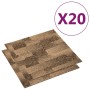 Baldosas de moqueta de suelo 20 unidades 5 m² marrón de vidaXL, Suelos y moquetas - Ref: Foro24-331490, Precio: 131,64 €, Des...