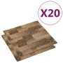 Bodenteppichfliesen 20 Einheiten 5 m² braun von vidaXL, Böden und Teppiche - Ref: Foro24-331490, Preis: 129,46 €, Rabatt: %