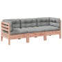 Set de sofás jardín 3 pzas con cojines madera abeto Douglas de , Conjuntos de jardín - Ref: Foro24-3299273, Precio: 276,59 €,...