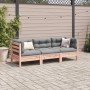Set de sofás jardín 3 pzas con cojines madera abeto Douglas de , Conjuntos de jardín - Ref: Foro24-3299273, Precio: 276,59 €,...