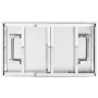 Mesa de trabajo plegable para cocina acero 100x60x80 cm de vidaXL, Restauración - Ref: Foro24-326157, Precio: 168,57 €, Descu...