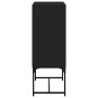 Armario auxiliar con puertas de vidrio negro 69x37x100 cm de , Aparadores - Ref: Foro24-836547, Precio: 89,64 €, Descuento: %
