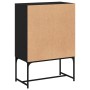 Armario auxiliar con puertas de vidrio negro 69x37x100 cm de , Aparadores - Ref: Foro24-836547, Precio: 89,64 €, Descuento: %