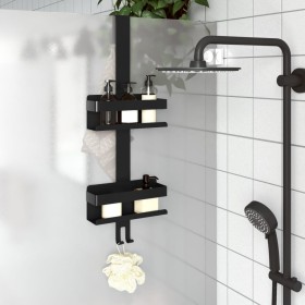 Estante colgante de ducha acero inox cepillado 304 negro mate de , Estanterías - Ref: Foro24-4004904, Precio: 39,34 €, Descue...