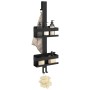 Estante colgante de ducha acero inox cepillado 304 negro mate de , Estanterías - Ref: Foro24-4004904, Precio: 39,34 €, Descue...