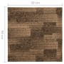 Baldosas de moqueta de suelo 20 unidades 5 m² marrón de vidaXL, Suelos y moquetas - Ref: Foro24-331490, Precio: 131,64 €, Des...