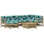 Juego de muebles jardín 7 pzas y cojines madera pino impregnada de , Conjuntos de jardín - Ref: Foro24-3250947, Precio: 641,1...