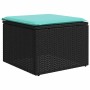Set de sofás de jardín 7 pzas con cojines ratán sintético negro de , Conjuntos de jardín - Ref: Foro24-3227044, Precio: 550,6...