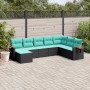 Set de sofás de jardín 8 pzas con cojines ratán sintético negro de , Conjuntos de jardín - Ref: Foro24-3227086, Precio: 625,6...