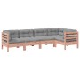 Set de sofás jardín 5 pzas con cojines madera abeto Douglas de , Conjuntos de jardín - Ref: Foro24-3299439, Precio: 446,37 €,...
