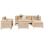 Juego de sofás de jardín 7 piezas madera maciza de pino de , Conjuntos de jardín - Ref: Foro24-3250524, Precio: 469,26 €, Des...