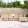 Juego de sofás de jardín 5 piezas madera maciza de pino de , Conjuntos de jardín - Ref: Foro24-3250828, Precio: 317,84 €, Des...