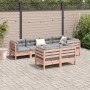 Set de sofás jardín 7 pzas con cojines madera abeto Douglas de , Conjuntos de jardín - Ref: Foro24-3299498, Precio: 679,94 €,...
