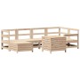 Juego de sofás de jardín 7 piezas madera maciza de pino de , Conjuntos de jardín - Ref: Foro24-3250972, Precio: 433,66 €, Des...