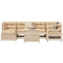 Juego de sofás de jardín 7 piezas madera maciza de pino de , Conjuntos de jardín - Ref: Foro24-3250964, Precio: 439,07 €, Des...