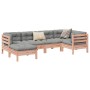 Set de sofás jardín 6 pzas con cojines madera abeto Douglas de , Conjuntos de jardín - Ref: Foro24-3299528, Precio: 585,70 €,...