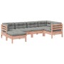 Set de sofás jardín 6 pzas con cojines madera abeto Douglas de , Conjuntos de jardín - Ref: Foro24-3299528, Precio: 585,70 €,...
