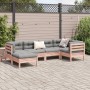 Set de sofás jardín 6 pzas con cojines madera abeto Douglas de , Conjuntos de jardín - Ref: Foro24-3299528, Precio: 585,70 €,...