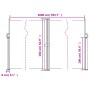 Toldo lateral retráctil gris taupe 160x1000 cm de , Sombrillas - Ref: Foro24-4004739, Precio: 149,99 €, Descuento: %