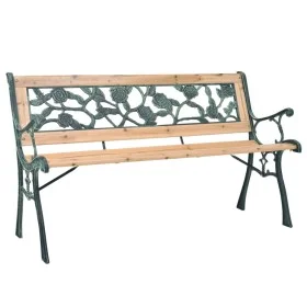 Banco de jardín de madera 122 cm de vidaXL, Bancos de jardín - Ref: Foro24-40261, Precio: 73,19 €, Descuento: %